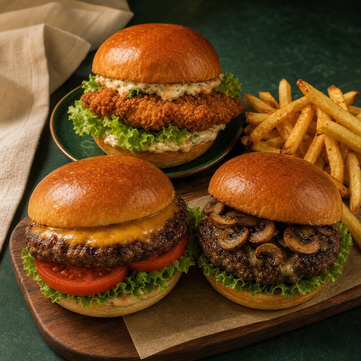 Sélection de burgers imaginée pour The_2Chefs
