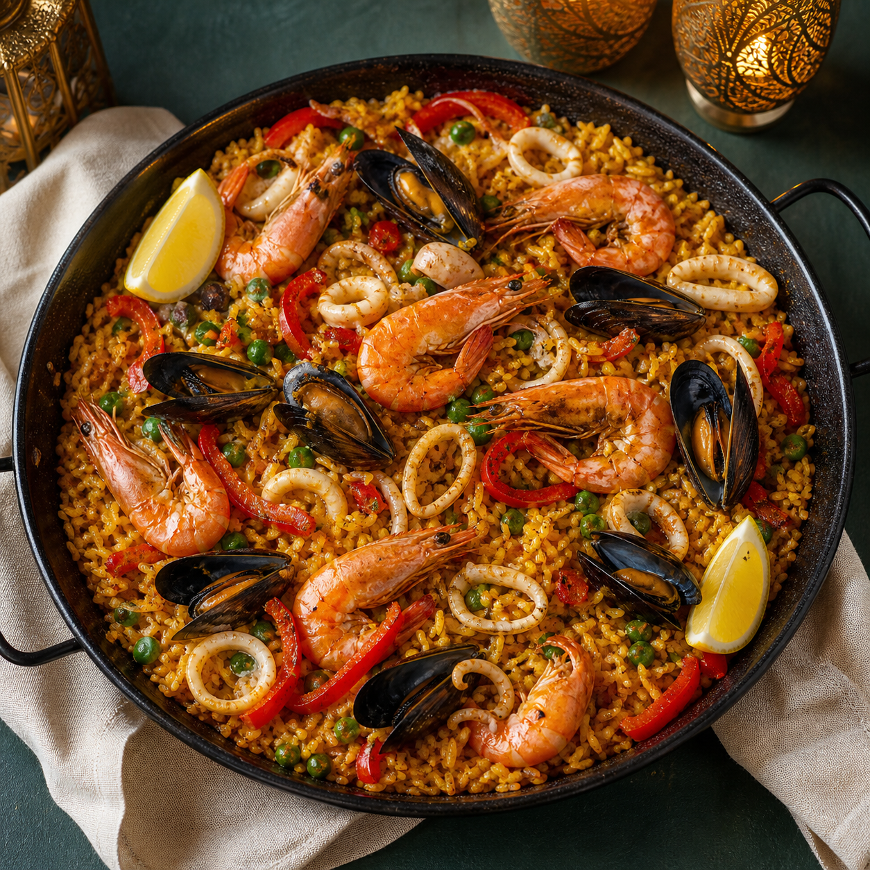 Paella aux fruits de mer imaginée pour The_2Chefs