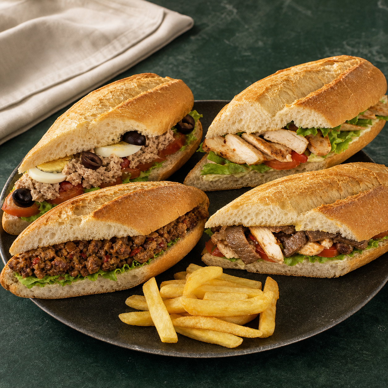 Sélection de sandwichs maison